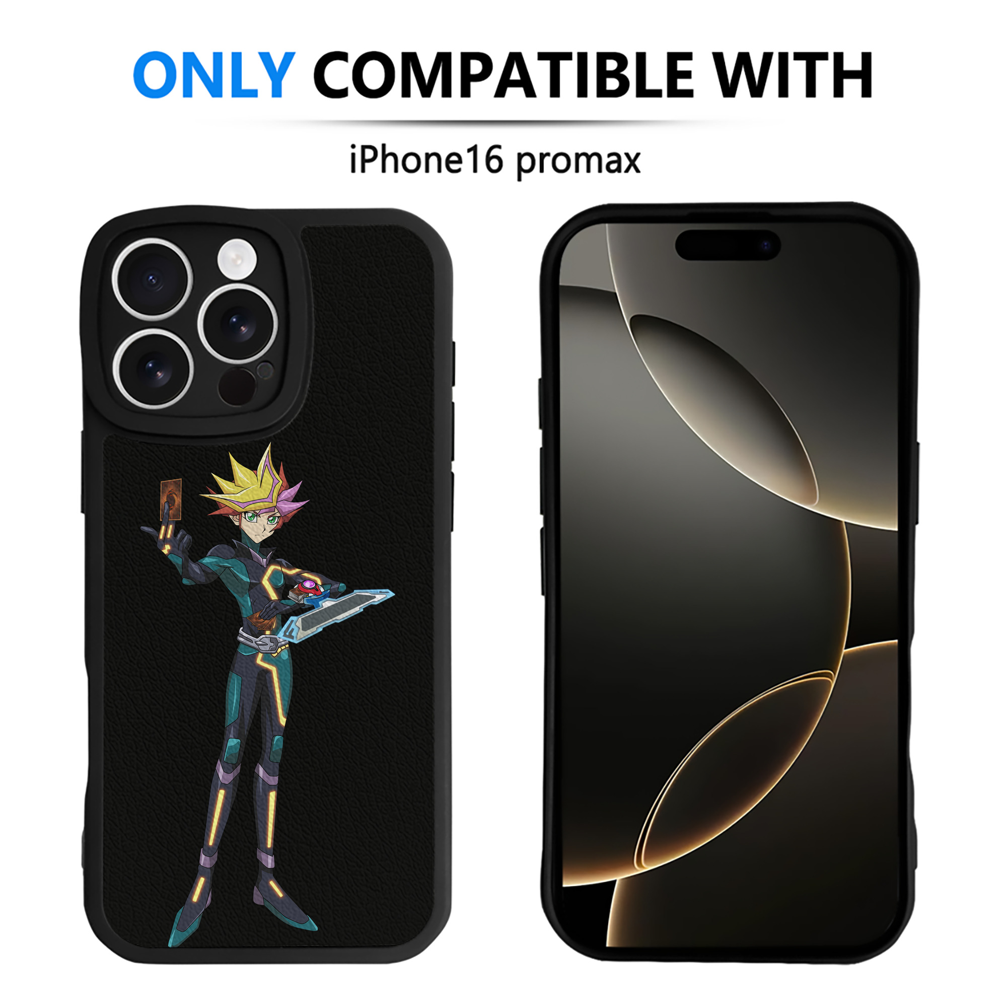 遊☆戯☆王 Yu-Gi-Oh! 【iPhone 16シリーズ対応】シリコンスマホケース（レザー調） 材質：シリコン